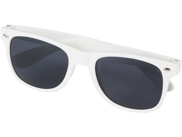 Gafas de sol Sun Ray en plástico reciclado con lentes UV400 Blanco detalle 15