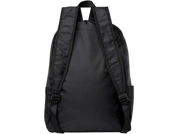 Mochila plegable EcoFold 15 litros de poliéster reciclado GRS Negro intenso detalle 3