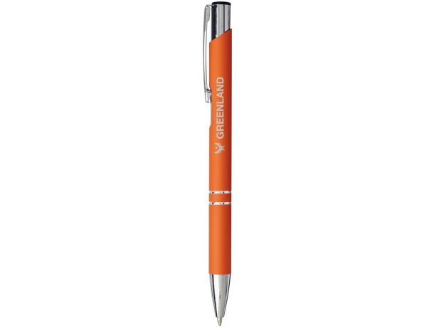 Bolígrafo con empuñadura de tacto suave Moneta personalizado
