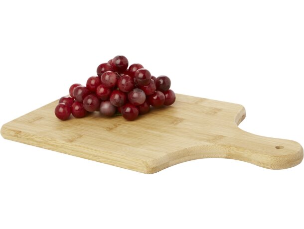 Tabla de cortar de bambú Quimet con personalización láser Natural detalle 7