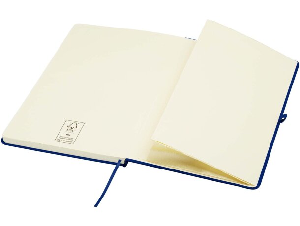 Libreta tapa dura A5 Spectrum Plus con papel certificado FSC Azul marino detalle 11