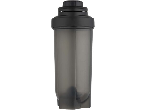 Bidón deportivo Forza 700ml con bola agitadora para batidos Negro intenso detalle 5