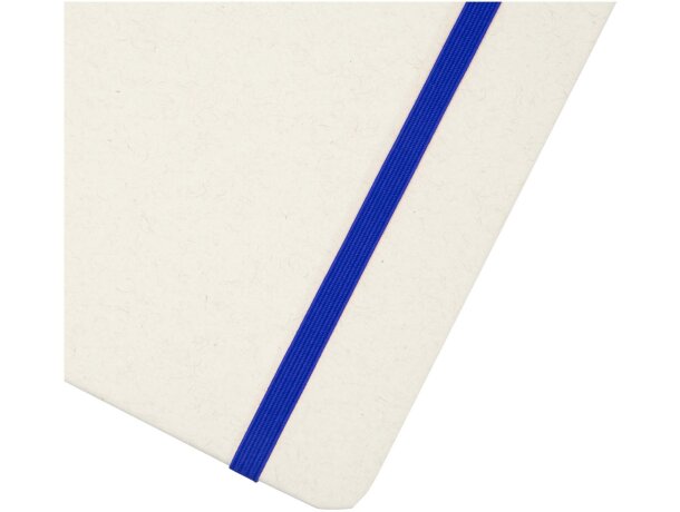 Libreta reciclada A5 con páginas rayadas Bass Azul real detalle 10
