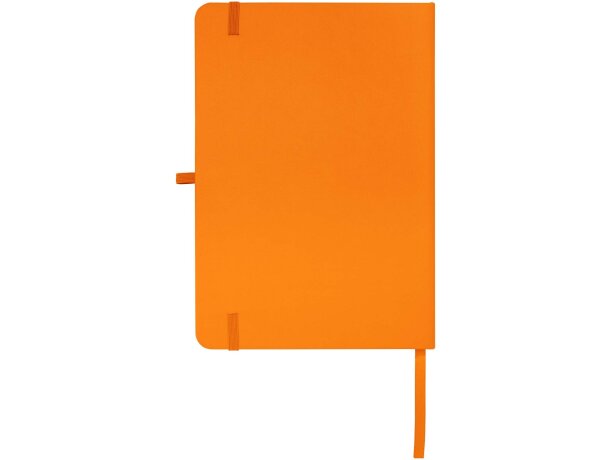 Libreta A5 Teak con tapa dura de tacto suave reciclado Naranja detalle 18