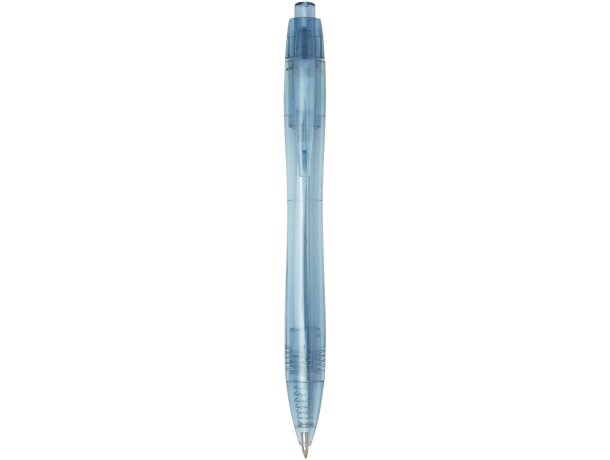 Bolígrafo de PET reciclado Alberni Azul transparente detalle 5