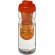 H2O Active® Base Bidón deportivo e infusor con Tapa Flip de 650 ml Transparente/naranja