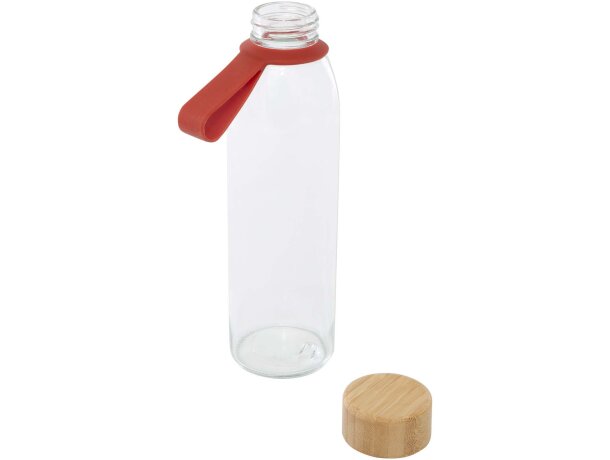 Botella de cristal Porto 500 ml con tapa de bambú detalle 15