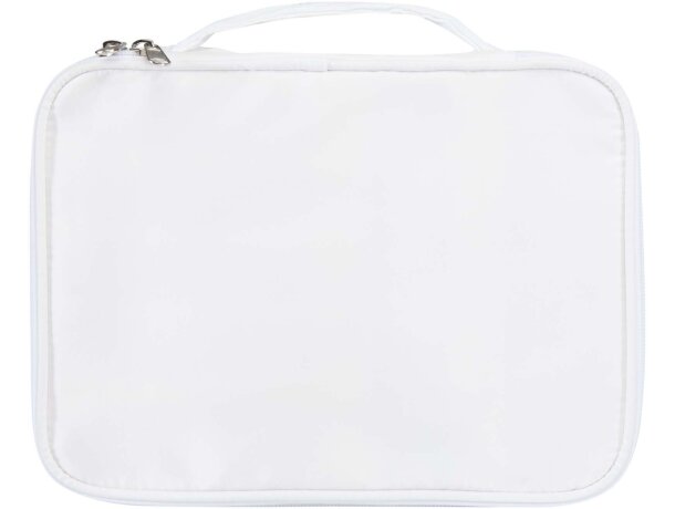 Organizador maquillaje Muse en poliéster reciclado certificado Blanco roto detalle 5