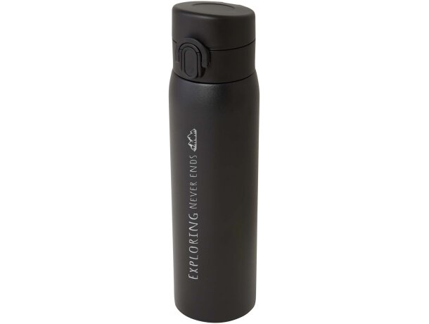 Termo Sika 450ml con aislamiento térmico de acero reciclado Negro intenso detalle 6