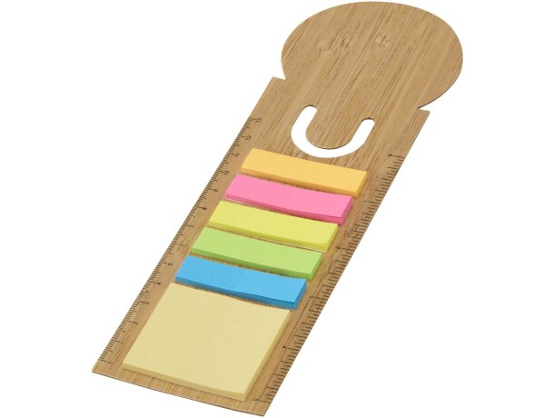 Libreta con notas adhesivas Frei en papel certificado FSC Natural detalle 2