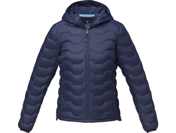 Chaqueta aislante reciclada GRS Petalite para mujer Azul marino detalle 2
