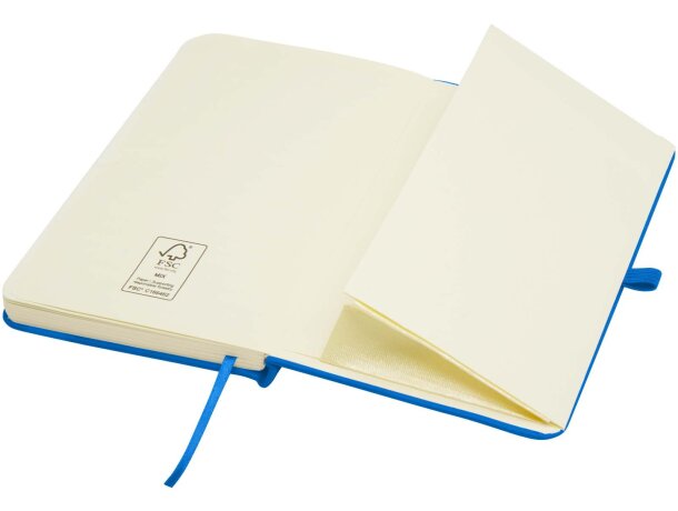 Libreta tapa dura A6 Spectrum Plus con papel FSC certificado Azul claro detalle 65