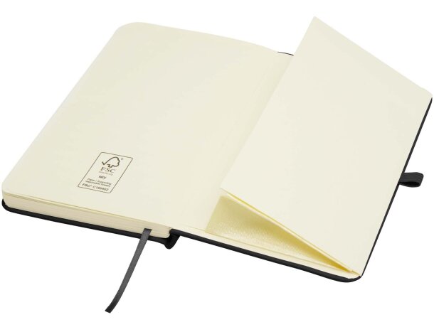 Libreta tapa dura A6 Spectrum Plus con papel FSC certificado Negro intenso detalle 5