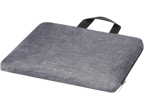 Bolsa con cordón plegable reciclada de 7L Ash Gris mezcla/negro intenso detalle 5