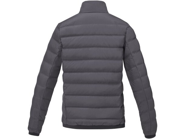 Chaqueta plumón reciclado certificado RDS para mujer Macin Gris tormenta detalle 8