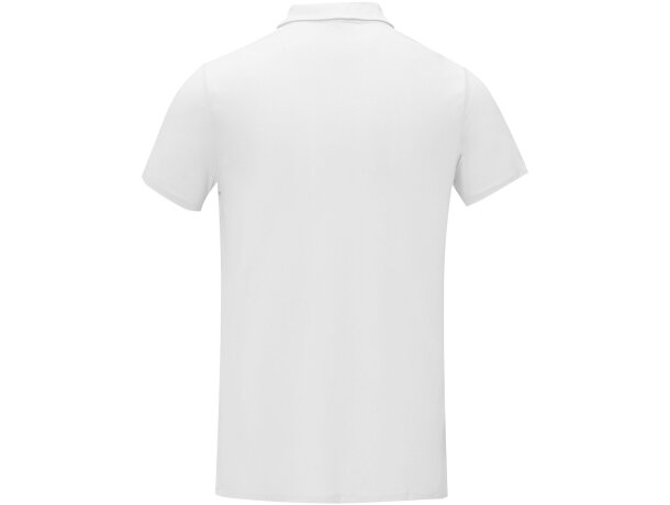 Polo manga corta Deimos cool fit para hombre Blanco detalle 3