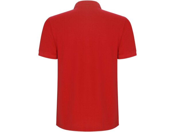 Polo manga corta hombre Pegaso Premium Roly punto piqué Rojo detalle 28