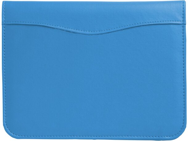 Portafolios tamaño A5 en colores de polipiel Azul aqua detalle 1