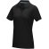 Polo orgánico GOTS de manga corta para mujer Graphite Negro intenso