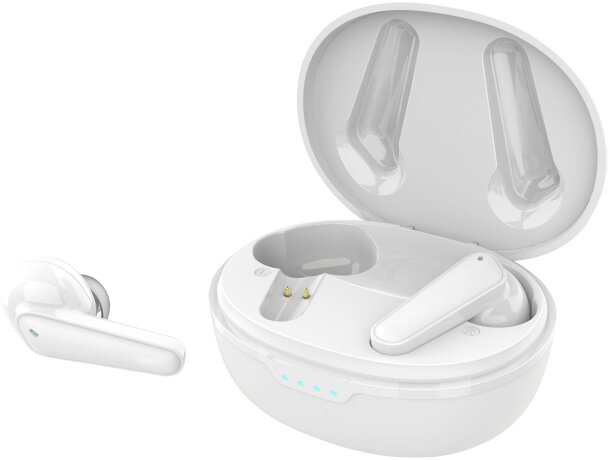 Auriculares inalámbricos ENC y ANC Prixton TWS158 Blanco detalle 8