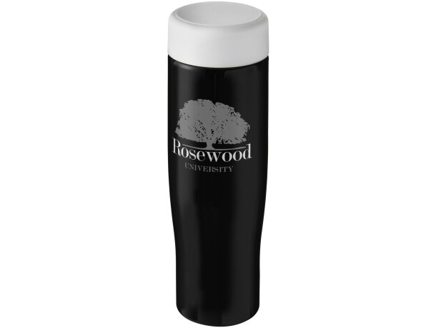 H2O Active® Tempo Bidón deportivo con tapa de rosca de 700 ml Negro intenso/blanco detalle 5