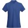 Polo mujer algodón orgánico Prince manga corta entallado Roly Azul real