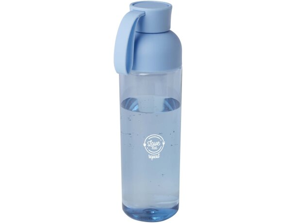 Botella agua RPET 600ml Illuminate con asa silicona Azul claro detalle 13