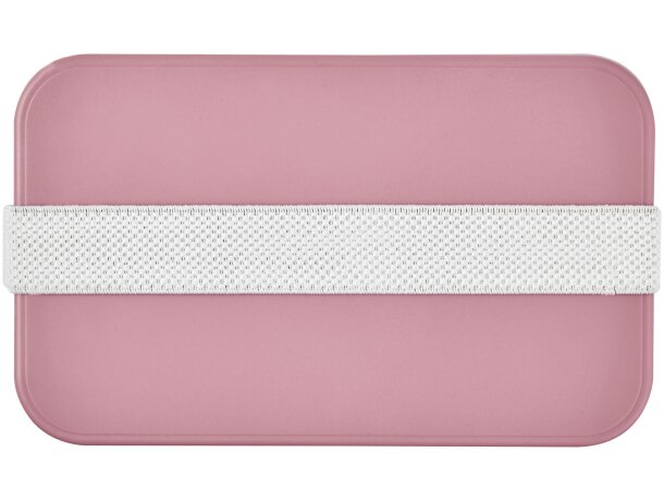 Fiambrera sostenible 700ml MIYO Renew de bioplástico Rosa/blanco detalle 18