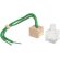 Ambientador de coche Ono en vidrio borosilicato y madera de haya Verde detalle 9