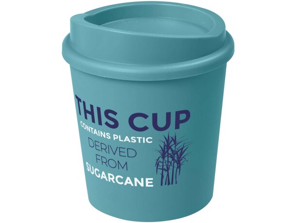 Vaso 200ml con tapa Americano Switch Renew bioplástico Azul arrecife detalle 5