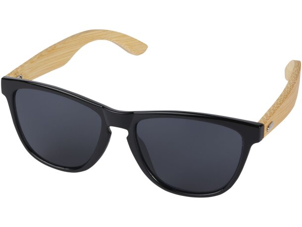 Gafas de sol bambú y plástico reciclado Ocean Bound Sun Ray Natural detalle 3