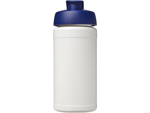 Bidón deportivo Baseline reciclado con tapa Flip 500ml Blanco/azul detalle 22