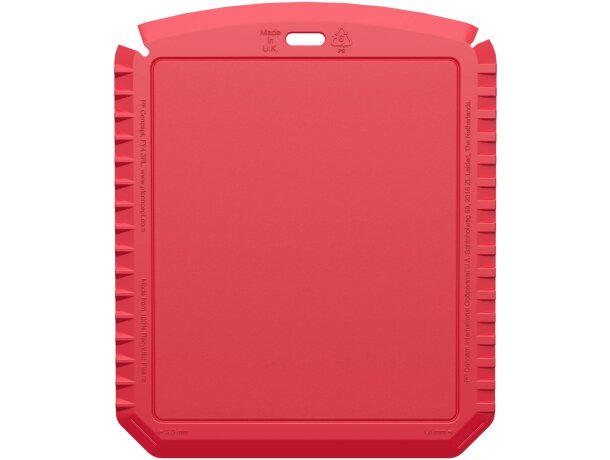 Rascador hielo rectangular reciclado Thrym Rojo detalle 12