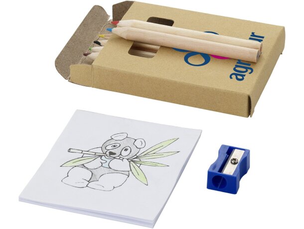Caja para colorear de 8 piezas personalizada Caja para colorear de 8 piezas personalizada