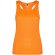 Camiseta deportiva sin mangas mujer Shura Roly cool fit Naranja flúor
