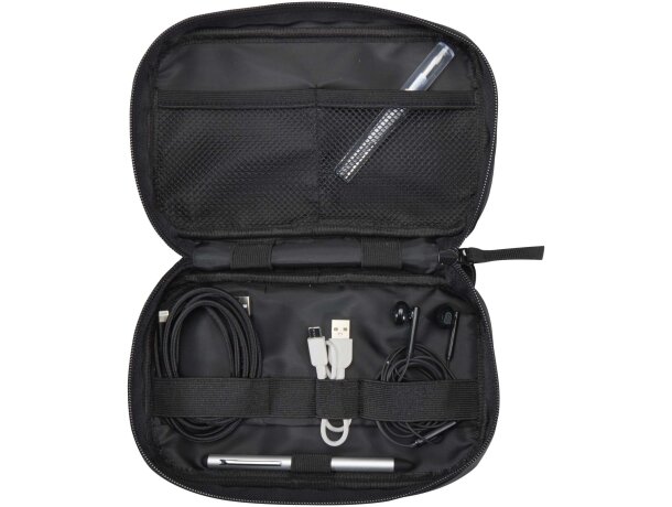 Funda tecnológica Resi Plus con certificación GRS y RPET Negro intenso detalle 4