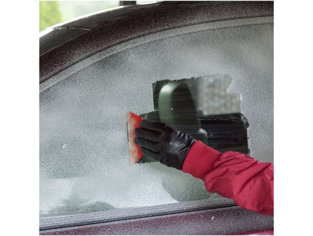 Rascador de hielo triangular Frosty de plástico reciclado Rojo detalle 14