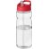 H2O Active® Base Bidón deportivo con tapa con boquilla de 650 ml Transparente/rojo