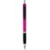 Bolígrafo de color liso con empuñadura de goma Turbo Magenta/negro intenso