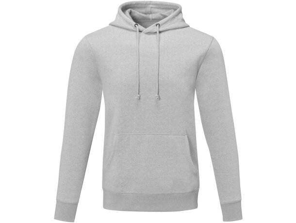 Sudadera con capucha Charon para hombre con interior afelpado Gris mezcla detalle 32