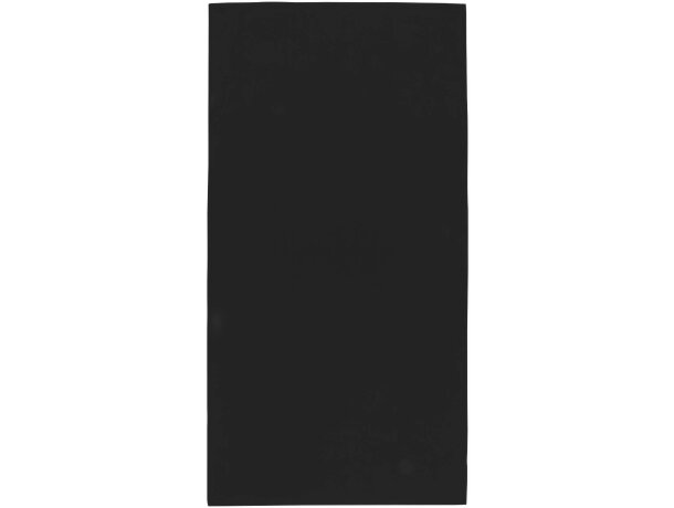 Toalla deportiva Lucas RPET 70x140 con bolsa reciclada Negro intenso detalle 3