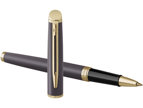 Rollerball Waterman Hemisphere con acabado lacado metalizado Negro intenso detalle 5