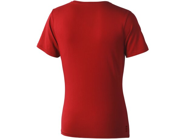 Camiseta manga corta de mujer Nanaimo de alta calidad Rojo detalle 21