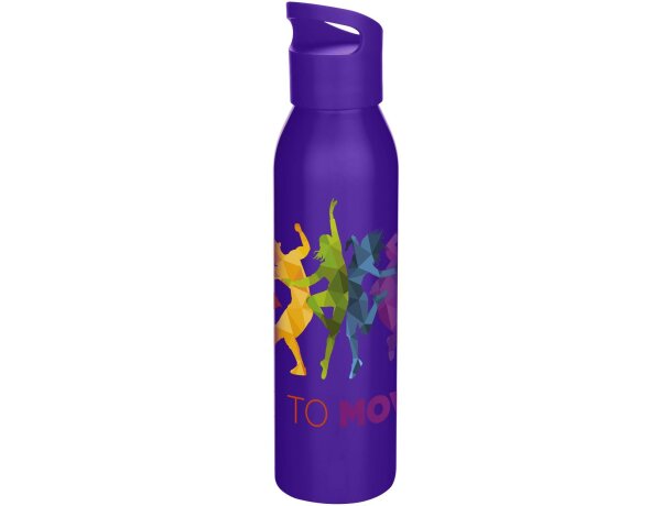 Botella Sky de acero inoxidable reciclado con asa 650 ml Morado medio detalle 16