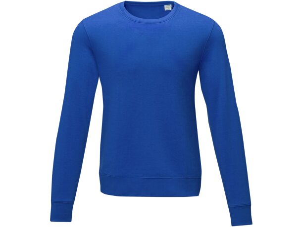 Jersey de cuello redondo para hombre Zenon afelpado Azul detalle 17
