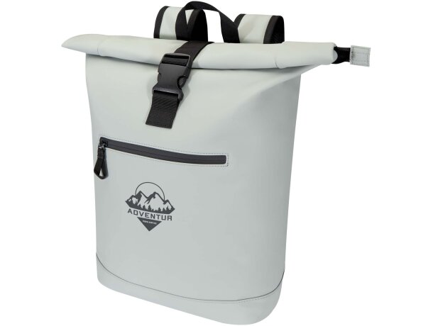 Mochila Resi Plus enrollable 15 pulgadas con materiales GRS Gris detalle 6