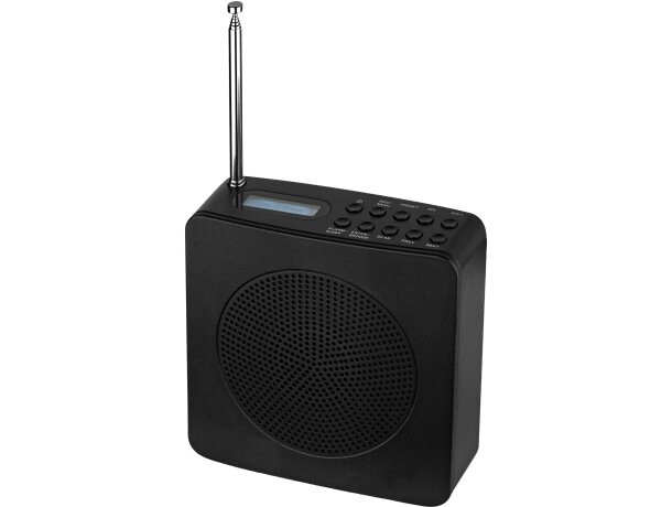 Radio despertador ligera personalizada negro intenso Radio despertador ligera personalizada negro intenso