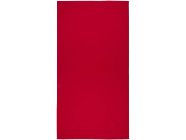 Toalla deportiva Lucas RPET 70x140 con bolsa reciclada Rojo detalle 22