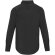 Camisa Carnelian popelina algodón BCI elástico hombre Negro intenso detalle 2