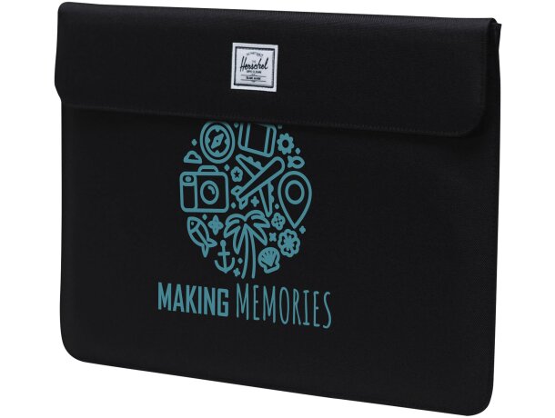 Funda para portátil Herschel Spokane de 15 a 16 pulgadas Negro intenso detalle 1